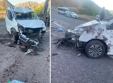 Elazığ'da korkunç kaza! Kontrolden çıkan araç takla attı: 5 yaralı